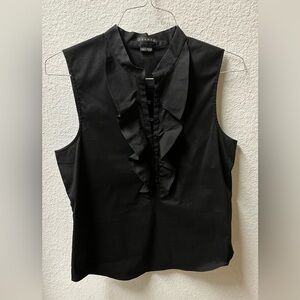 Theory Sleeveless poplin shirt size L